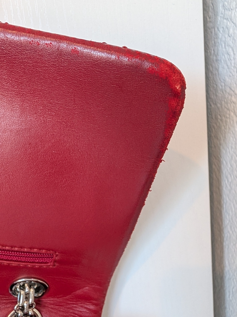 Chanel Red 2.55 Reissue Quilted Patent Leather Crossbody Flap Bag - Picture 10 of 16